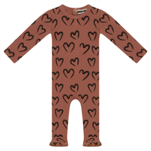 Load image into Gallery viewer, Scribble Heart Onesie CY1701bg