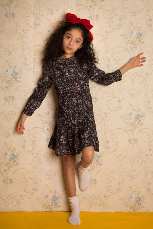 Floral Waisted Dress SNK999