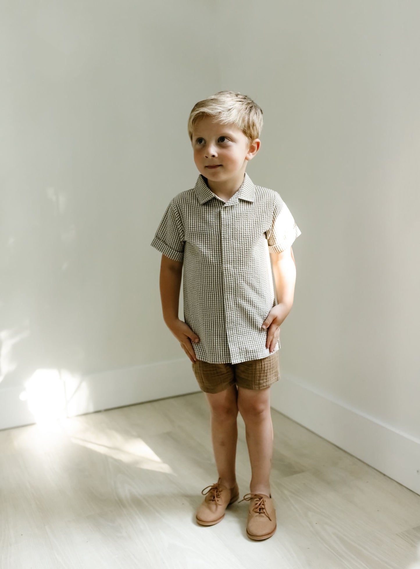 Gingham Button Down Shirt