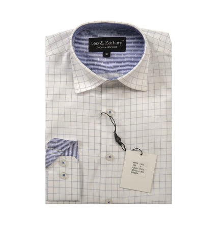 L/S Dress Shirt 5801 white single stitch window