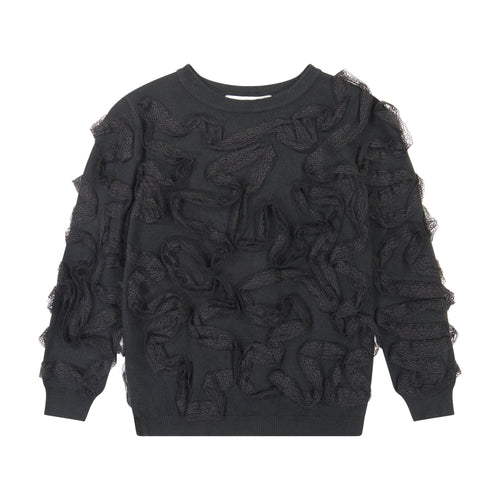Lace Ruffle Sweater SNK4481