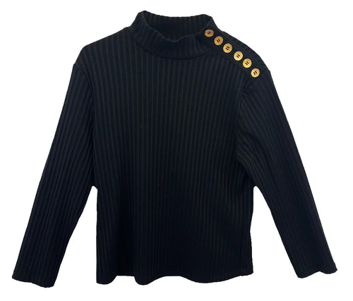 Black Mockneck M-4808