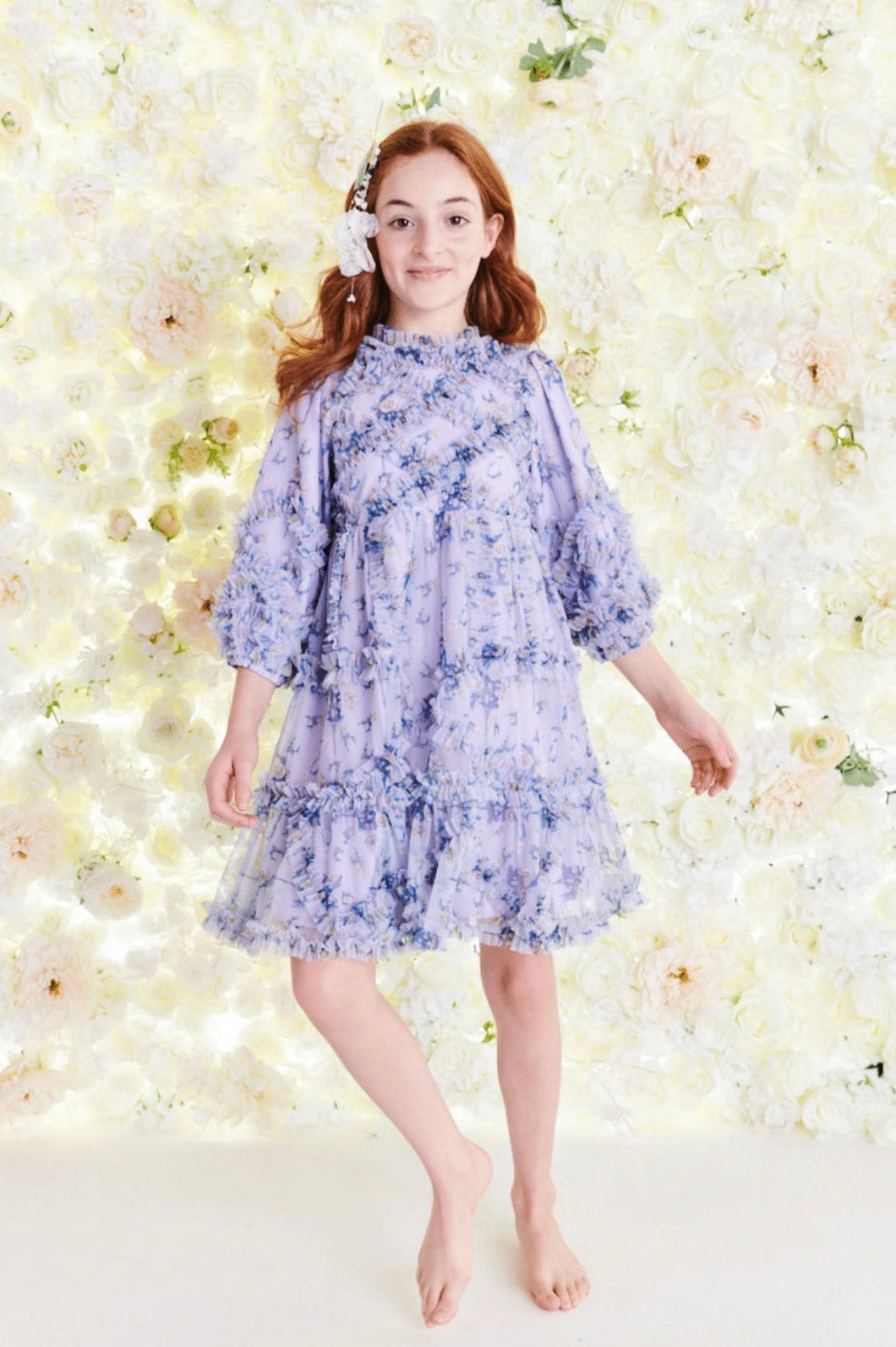 Lilac Floral Dress 1410