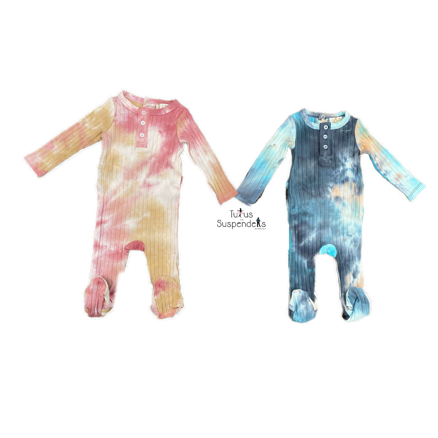 Wide Rib Tie Dye Romper y1428B