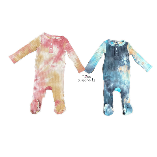 Wide Rib Tie Dye Romper y1428B