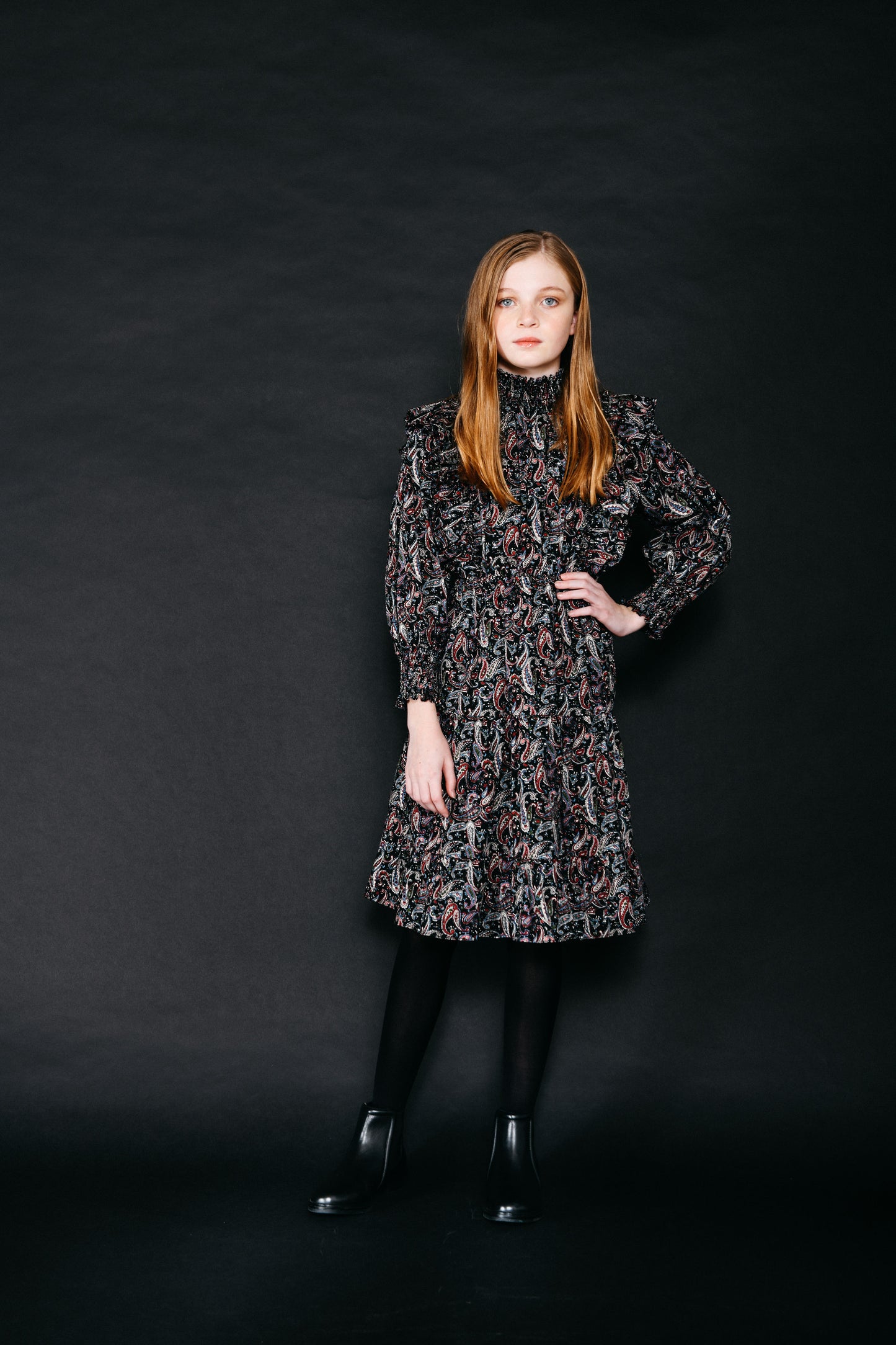 Paisley Print Dress D-1026