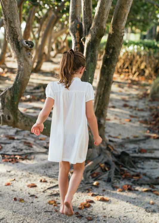 Linen Collar Dress