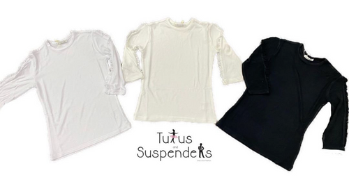 Ruffle Sleeve Tee y281r