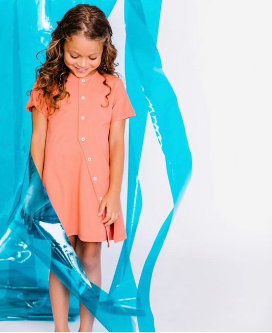 Asymmetrical Snap Dress A1960