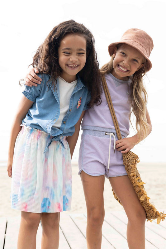 Colorful Plisse Skirt F303-5705