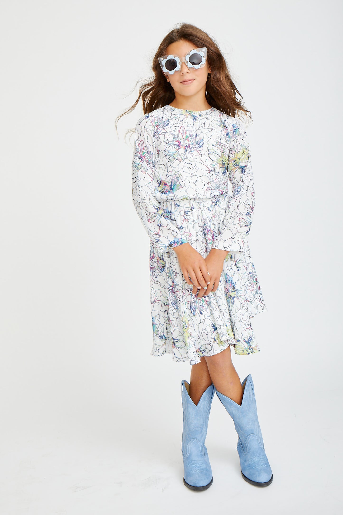 Colorful Floral Top 1184